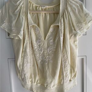 Elegant Cream Women's Top